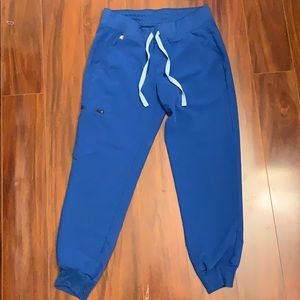 Royal blue jogger figs scrubs